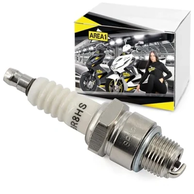 Afbeelding van Area1 Minarelli Bougie type BR8HS 50cc scooter compatibel met Yamaha Aerox Jog, MBK Nitro Mach G, Malaguti F12 F15, Aprilia SR Area51 Gulliver Sonic Rally