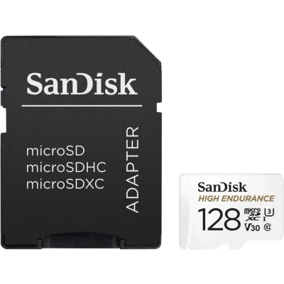 Afbeelding van Sandisk Micro SDXC High Endurance 128GB 100MB/s + Adapter