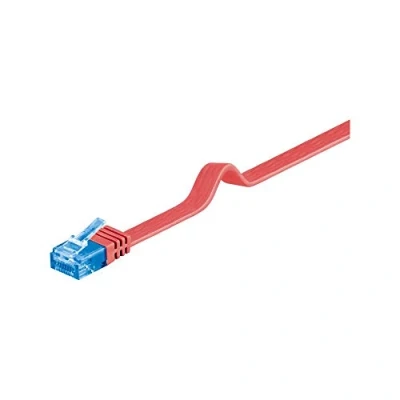 Afbeelding van Goobay 96333 CAT 6 A U/UTP platte kabel, rood, 3 m lengte