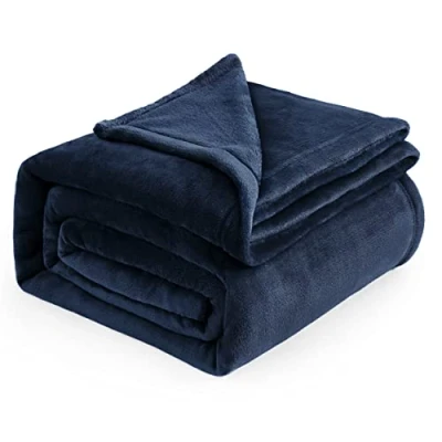 Afbeelding van BEDSURE Fleecedeken Warme en zachte winterdeken, bankdeken, XXL deken, 220 x 240 cm, grijs