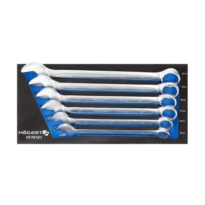 Afbeelding van Hogert Technik HT7G121 Gereedschapmodule 6 22, 24, 27, 28, 30, 32 Chroom vanadium staal
