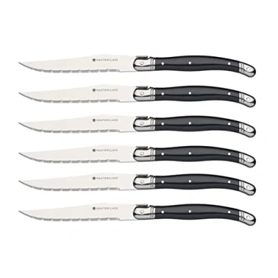 Afbeelding van MasterClass 6 stuks steakmessen roestvrij staal zilver 1,2 x 1,6 23 cm
