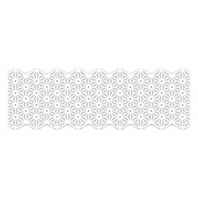 Image de Folia washi ruban adhésif fleurs blanches (50 mm x 5 m)