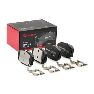 Afbeelding van BREMBO P 30 099 Remblokkenset Met akoestische slijtagewaarschuwing anti kreukplaat toebehoren HYUNDAI: Kona SUV, Box Body / SUV