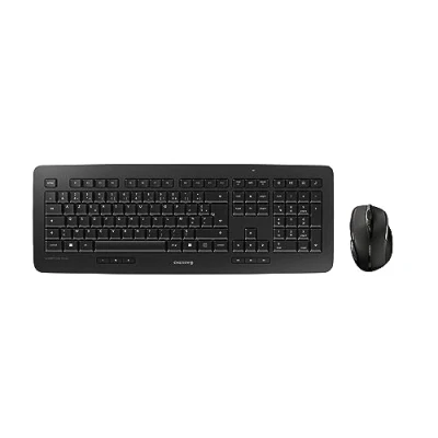 Image de CHERRY DW 5100 Ensemble clavier et souris sans fil 2.4 GHz Belge commutateur : LPK noir