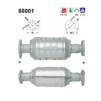 Afbeelding van AS 88001 Katalysator 360mm