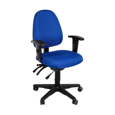 Afbeelding van Bureaustoel Stella Nova Blauw Stof met kunststof voetkruis