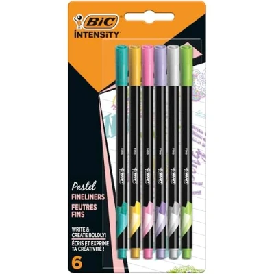 Afbeelding van BIC Intensity Fineliners Pastel, 6st.