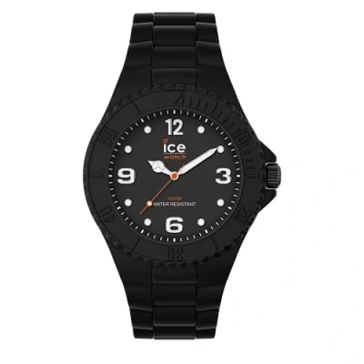 Afbeelding van Ice Watch Generation Black Forever zwart horloge met siliconen armband, zwart.