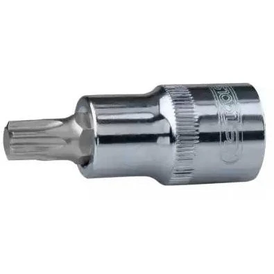 Afbeelding van KS TOOLS 918.3886 Steeksleutelelement DIN3120, ISO1174 T45 Chroom vanadium staal Torx gekarteld