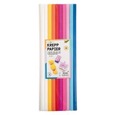 Afbeelding van Crêpepapier Folia 50x200cm Mix 10 kleuren