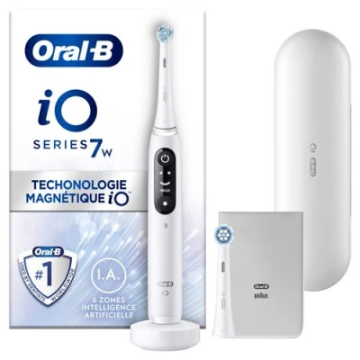 Image de Oral B iO Series 7W Blanc avec brossette supplémentaire