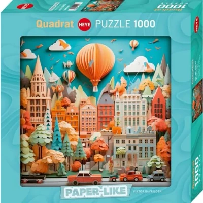 Afbeelding van Puzzel Townscape 1000 Stukjes vierkant Heye