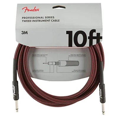 Afbeelding van Fender Professional Series tweed instrumentkabel 3 m Gitaarkabel