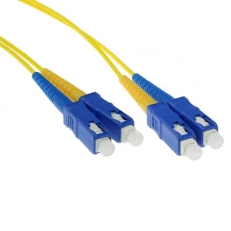 Afbeelding van ACT RL3902 Glasvezel Patchkabel Duplex LSZH Singlemode SC 9/125µm OS2 2 meter