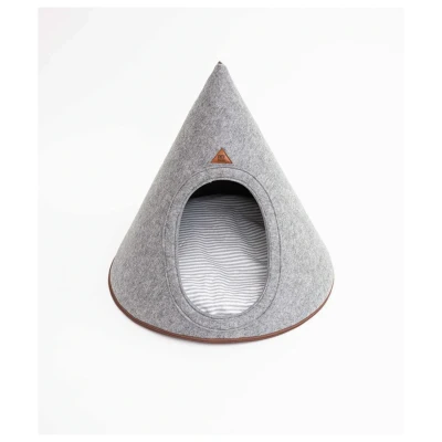 Afbeelding van Tonto Felt Grijs 65 cm Ø Luxe Hondenmand Kattenmand PET &amp; Co.