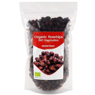 Afbeelding van Biologische hele rozenbottel canina rozenthee 900 g