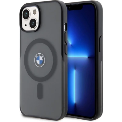 Afbeelding van BMW IML Signature Back Case (MagSafe Compatible) Geschikt voor Apple iPhone 15 Plus (6.7&quot;) Zwart