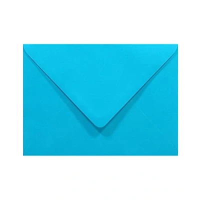 Afbeelding van Netuno 100 blauwe enveloppen, B6, 125 x 175 mm, regenboog, 80 g, puntige klep, kleurrijke decoratief, voor uitnodigingen, bruiloft, Kerstmis, wenskaarten, verjaardag,