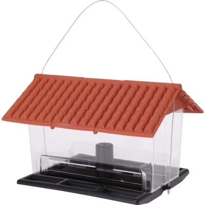 Afbeelding van Pro Garden Vogelvoederhuisje hangend kunststof 31 x 23 21 cm vogelhuisje