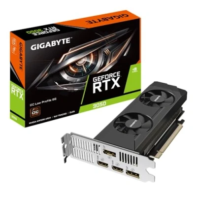 Afbeelding van Gigabyte Nvidia GeForce RTX 3050 Videokaart Low Profile 6 GB GDDR6 RAM PCIe x16 DisplayPort, HDMI Profile, Overclocked
