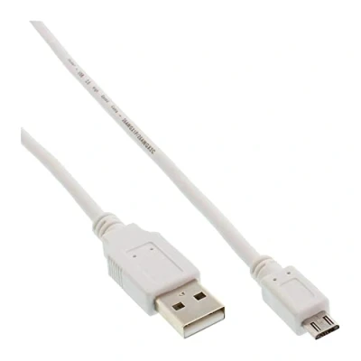 Image de InLine Câble USB Micro de type B (M) pour 1.5 m blanc