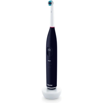 Afbeelding van Beurer TB 50 Elektrische tandenborstel 3 Individuele programma&#039;s: Clean, Sensitive &amp; White Batterijduur tot 45 dagen Incl. opbergbox, lader, adapter borstelkop Timer Goed getest Jaar garantie Donker blauw