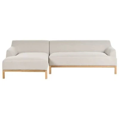 Afbeelding van Beliani SOSJO Hoekbank Lichtbeige Rechtszijdig Polyester