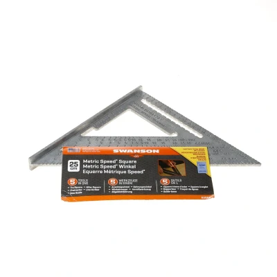 Afbeelding van Swanson Timmermans meetdriehoek aluminium 250mm(5 in 1)