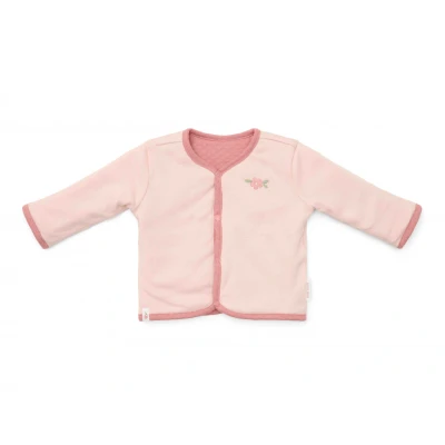 Afbeelding van Little Dutch Jasje Reversible Pink Blush Maat 56