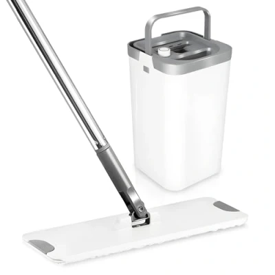 Afbeelding van My Green Deal Dweilsysteem met Wringer Microvezel Dweilset Mop Emmer en Vloerwisser