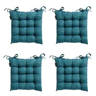 Afbeelding van Madison Toscane Zitkussen Panama Sea Blue 46x46 Blauw 4 Stuks