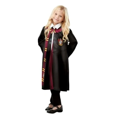 Afbeelding van Rubies Harry Potter Kostuum Gryffindor Mantel Kind Rood, Geel, Zwart Maat 116 Carnavalskleding Verkleedkleding