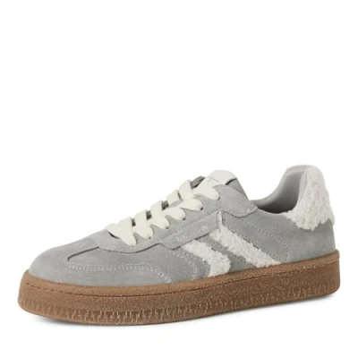 Image de Tamaris Baskets basses pour femme, LT. Grey/FUR, 42 EU, Fourrure grise Lt, EU