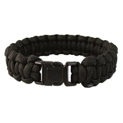 Afbeelding van Mil Tec Paracord armband, 22 mm, zwart, Polyester, Zonder steen