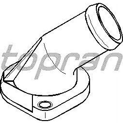 Afbeelding van TOPRAN 108 188 Flens Kunststof Waterpomp Met pakking AUDI: A6 C4 Saloon, A4 B5 C5 VOLKSWAGEN: Passat Saloon