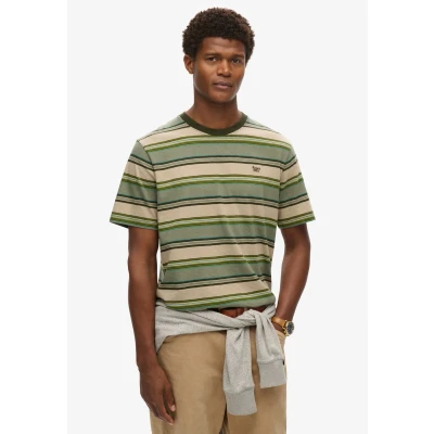 Afbeelding van Superdry stripe Tshirt print, Heren, Maat: XL, Green
