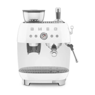 Afbeelding van Smeg Egf03wheu Espresso Koffiemachine Met Geïntegreerde Molen Wit