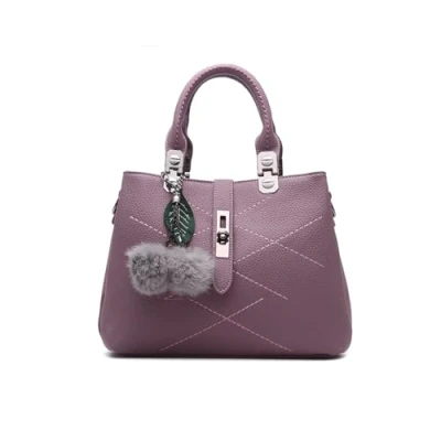 Afbeelding van NICOLE &amp; DORIS dames handtas schoudertas tassen mode retro PU lederen handtas, Paars.