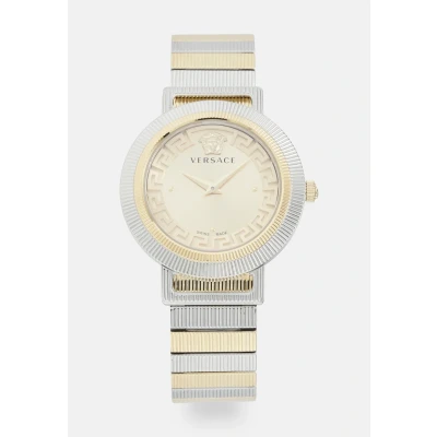 Afbeelding van Versace Greca Chic Dames horloge goudkleurig met band
