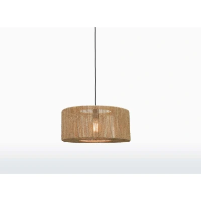 Afbeelding van GOOD&amp;MOJO Hanglamp Iguazu Jute Recht Ø50cm Bruin