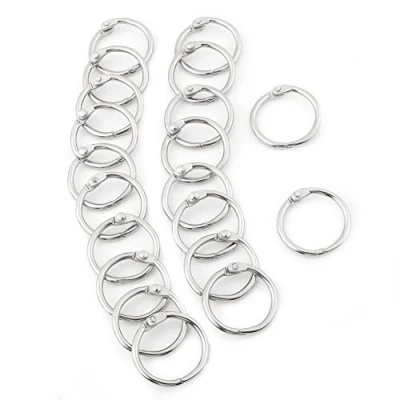 Afbeelding van Fdit Spiraalbinding, metaal, 38 mm, 20 stuks, 25 van blad, boekringen, voor album, scrapbooking, handwerk (25 mm)