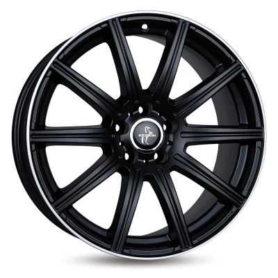 Afbeelding van KESKIN 5 gat 19duim 112mm lichtmetalen Velg KT16 Dynamic mattschwarz Horn Edelstahl KT168519511230MBLP