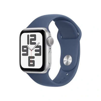 Image de Apple Watch SE 2024 40 mm Argent Bracelet Sport M/L