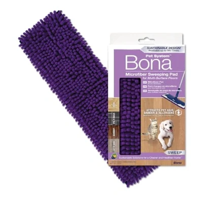 Afbeelding van Bona Pet System Microfiber Sweeping Pad (Stofpad) Vloerdoek Huisdierhaar Verwijderaar Haarverwijderaar voor Huisdieren Kattenhaar Hondenhaar