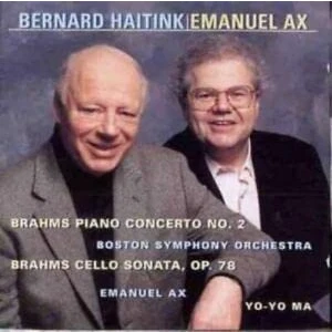 Afbeelding van Brahms: Piano Concerto no 2, Cello Sonata / Ax, Ma, Haitink