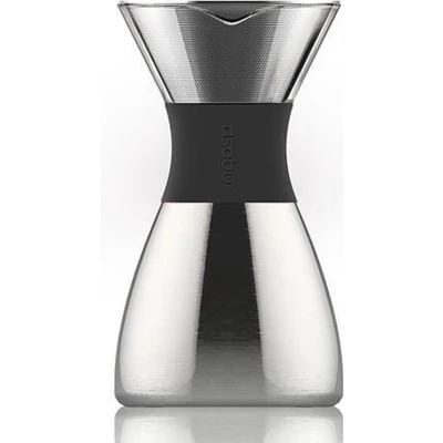 Afbeelding van Asobu Pourover Insulated Coffee Maker Silver / Black Cold Brew &amp; Hot possible