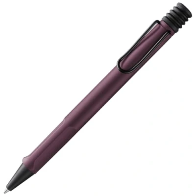Afbeelding van Lamy Safari Scarlet Balpen met ergonomische handgreep en lijnbreedte M voor lang aangenaam schrijven van robuust ASA kunststof grote vulling 16 in zwart