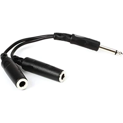 Afbeelding van HOSA YPP 111 TS naar dubbele kabel 1/4 inch TSF Y