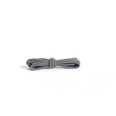 Afbeelding van Kaps Ronde veters, dunne kwaliteit, 2 mm breed, 100% katoen, veters voor casual en elegante schoenen, gemaakt in Europa, 1 paar, vele kleuren lengtes, 84 donkergrijs